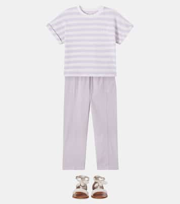 T-shirt rayé en coton | Bonpoint