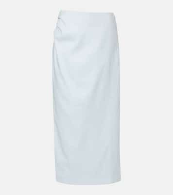 Linen midi skirt | SIR