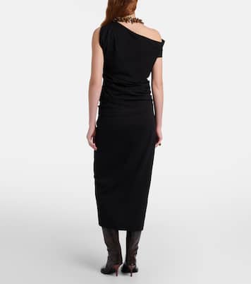 Gathered cotton midi skirt | Dries Van Noten