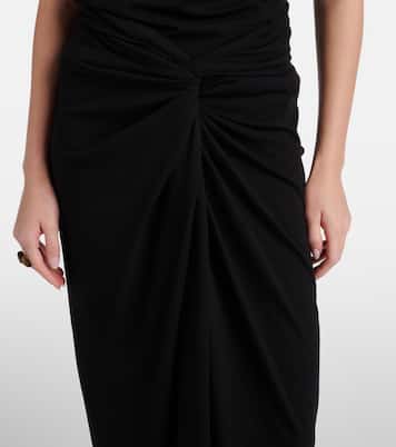 Gathered cotton midi skirt | Dries Van Noten