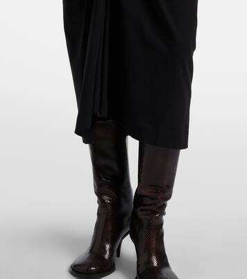 Gathered cotton midi skirt | Dries Van Noten