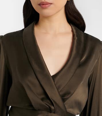Silk wrap top | Zimmermann