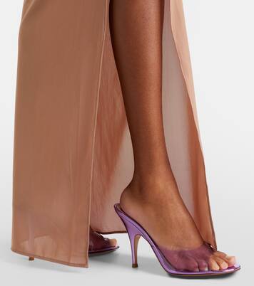 95皮革边饰PVC材质穆勒鞋 | Gianvito Rossi