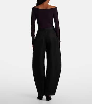 Wool and silk barrel-leg pants | Alaïa