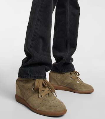 Bobby suede wedge sneakers | Isabel Marant