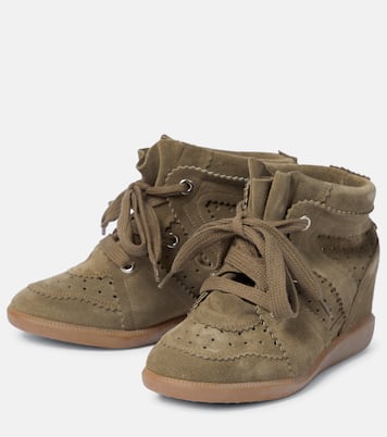 Bobby suede wedge sneakers | Isabel Marant