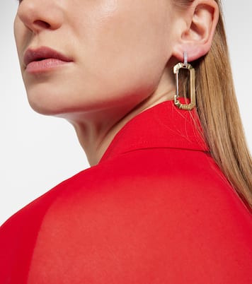 Boucle d'oreille unique Chiara Big en or 18 ct et diamants | Eéra