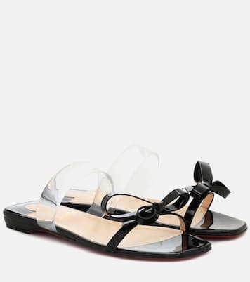 Just Nodo patent leather slides | Christian Louboutin
