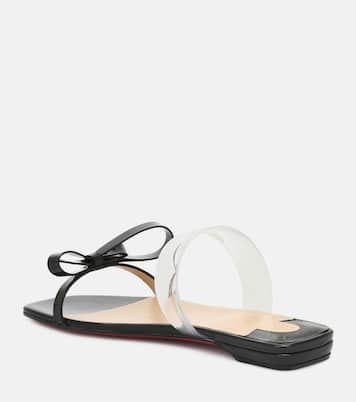 Just Nodo patent leather slides | Christian Louboutin