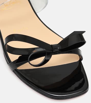 Just Nodo patent leather slides | Christian Louboutin