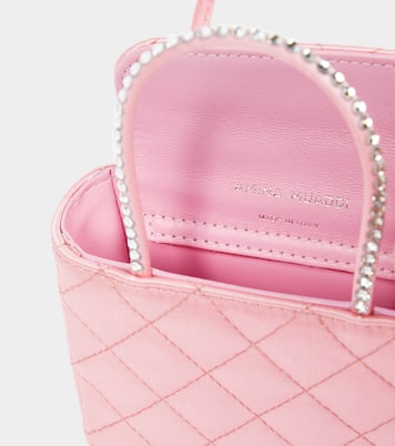 Sac Betty Super Mini matelassé en satin | Amina Muaddi