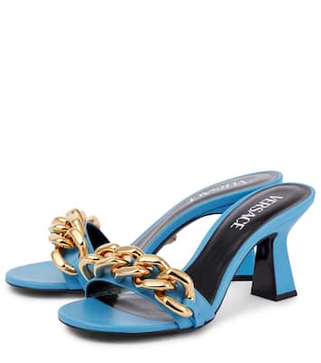 Medusa Chain leather sandals | Versace
