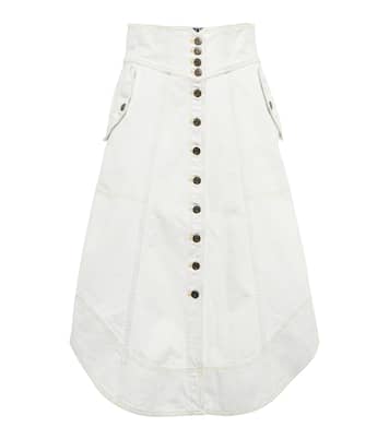 Adrian 데님 미디 스커트 | Ulla Johnson