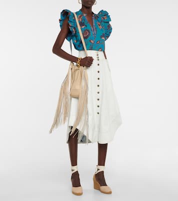 Adrian 데님 미디 스커트 | Ulla Johnson