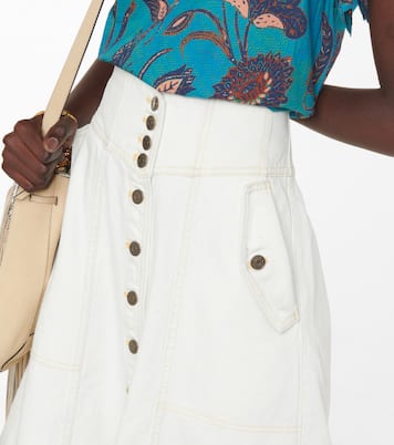 Adrian 데님 미디 스커트 | Ulla Johnson