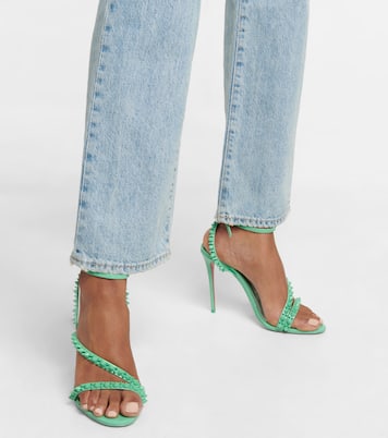 Sandali Mafaldina Spikes 100 in vernice | Christian Louboutin