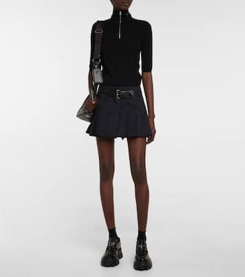 Mini-jupe à plis | Prada