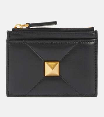 Münzetui One Stud aus Leder | Valentino Garavani
