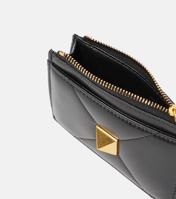 Münzetui One Stud aus Leder | Valentino Garavani