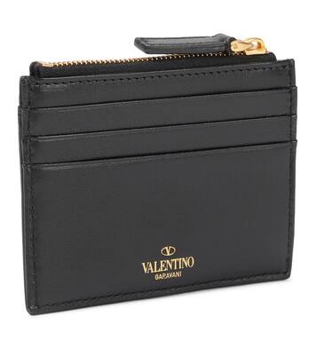 Münzetui One Stud aus Leder | Valentino Garavani