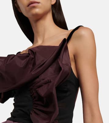 Top in raso e mesh | Maison Margiela