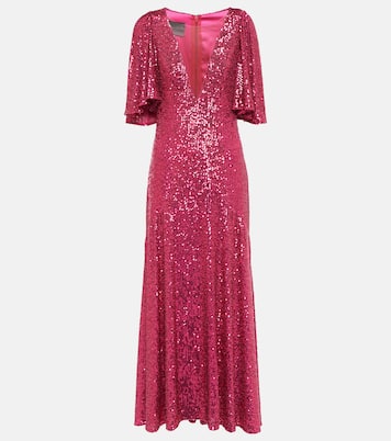Robe longue à sequins | Monique Lhuillier
