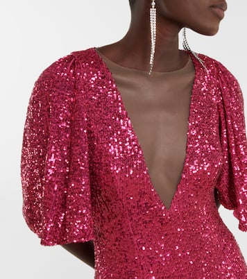 Robe longue à sequins | Monique Lhuillier