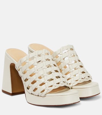 Pantoletten Alba aus Leder | Souliers Martinez