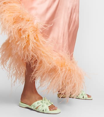 Pantoletten Miss Spika Club aus Leder | Christian Louboutin