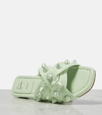 Pantoletten Miss Spika Club aus Leder | Christian Louboutin