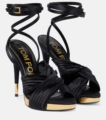 Satin platform sandals | Tom Ford