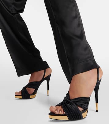 Satin platform sandals | Tom Ford