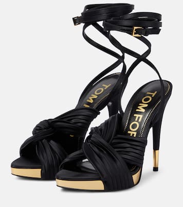 Satin platform sandals | Tom Ford