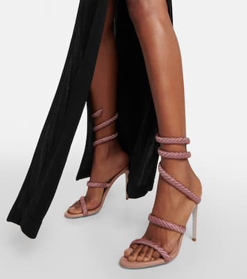 Cleo embellished satin sandals | Rene Caovilla