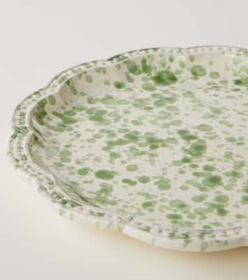 Speckled ceramic dinner plate | Cabana