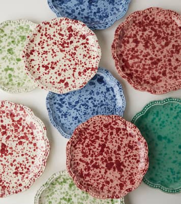 Speckled ceramic dinner plate | Cabana