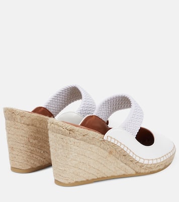Siena 70 leather espadrille wedges | Malone Souliers