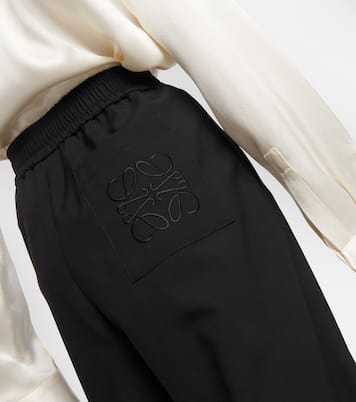 High-Rise Culottes aus Wolle | Loewe