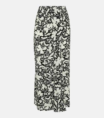 Printed silk midi skirt | Stella McCartney