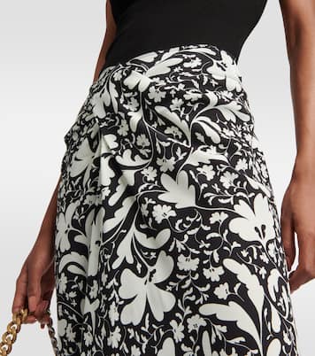 Printed silk midi skirt | Stella McCartney