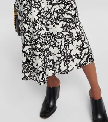 Printed silk midi skirt | Stella McCartney