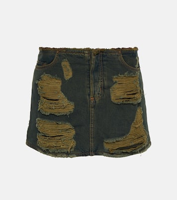 Minigonna in denim distressed | Acne Studios