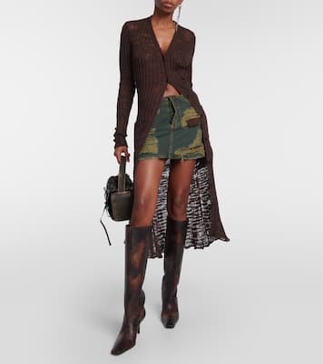 Minigonna in denim distressed | Acne Studios