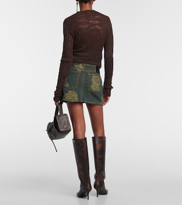 Minigonna in denim distressed | Acne Studios