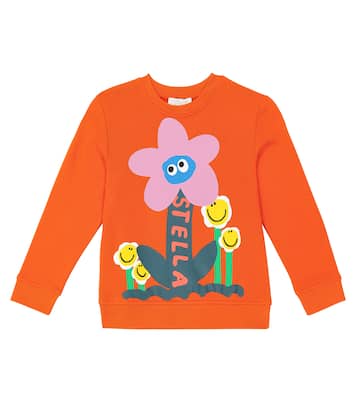 Sudadera en jersey de algodón floral | Stella McCartney Kids