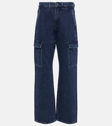 Tess Cargo high-rise straight jeans | 7 For All Mankind