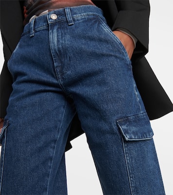 Tess Cargo high-rise straight jeans | 7 For All Mankind