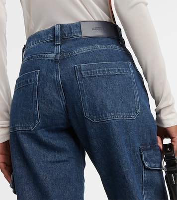 Tess Cargo high-rise straight jeans | 7 For All Mankind