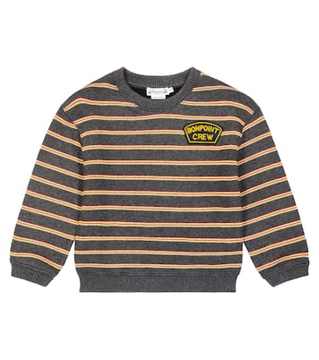 Sudadera Tonino de forro polar a rayas | Bonpoint