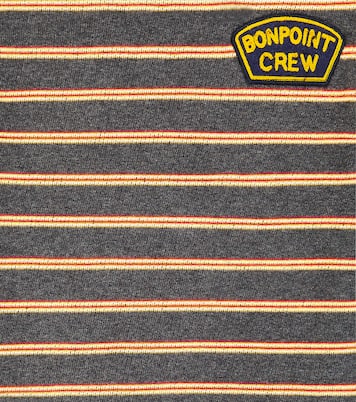 Sudadera Tonino de forro polar a rayas | Bonpoint